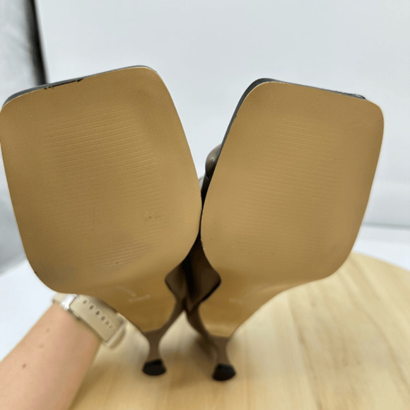 French Connection Women's Candice Open Toe Heel Sandals Kitten Heel Size 8.5 Tan - Picture 11 of 14